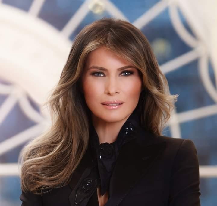 Melania Trump unveils White House Rose Garden restoration