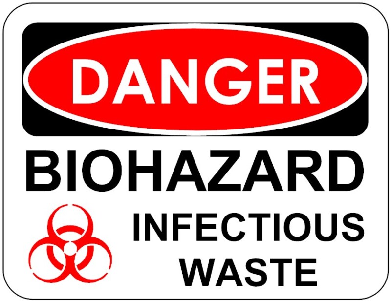 No place to dump infectious wastes