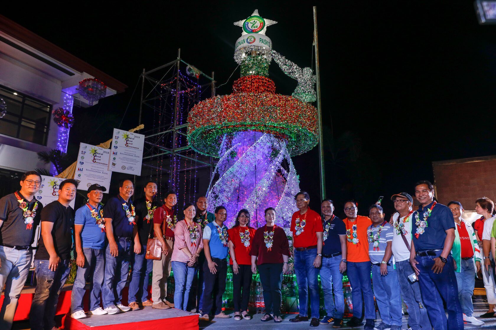 Rizal town residents excited for recycled Christmas tree competition